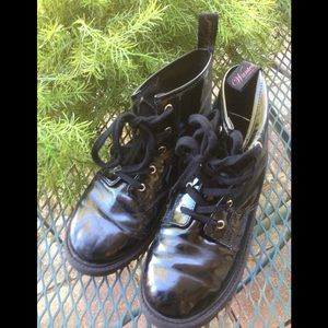Wanted Patent Combat boots Size 8